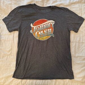 Johnny Cash Graphic T-Shirt - Gray